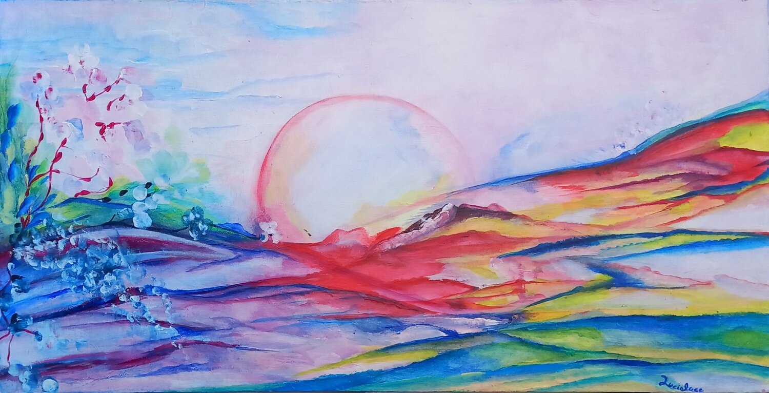Paradiso Lunare Lucia Luce Original painting for sale