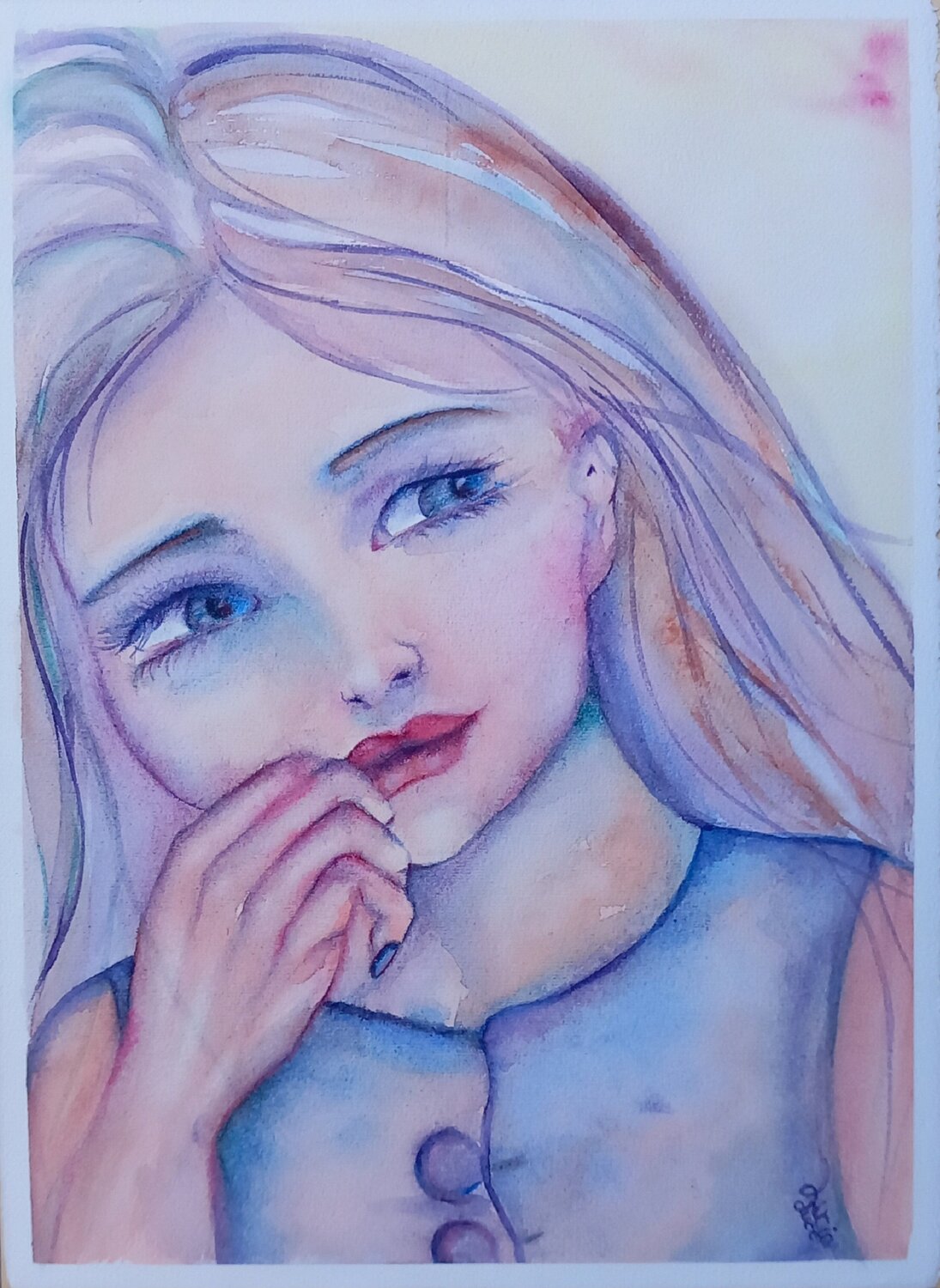VIOLET Lucia Luce Original painting for sale