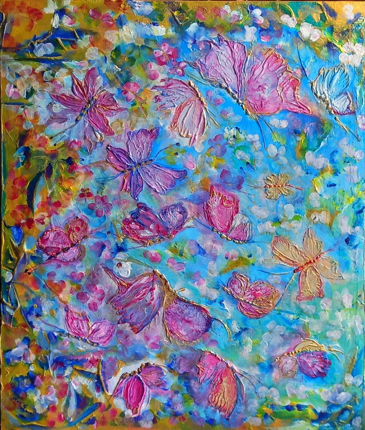 MY BUTTERFLY Lucia Luce Original painting for sale