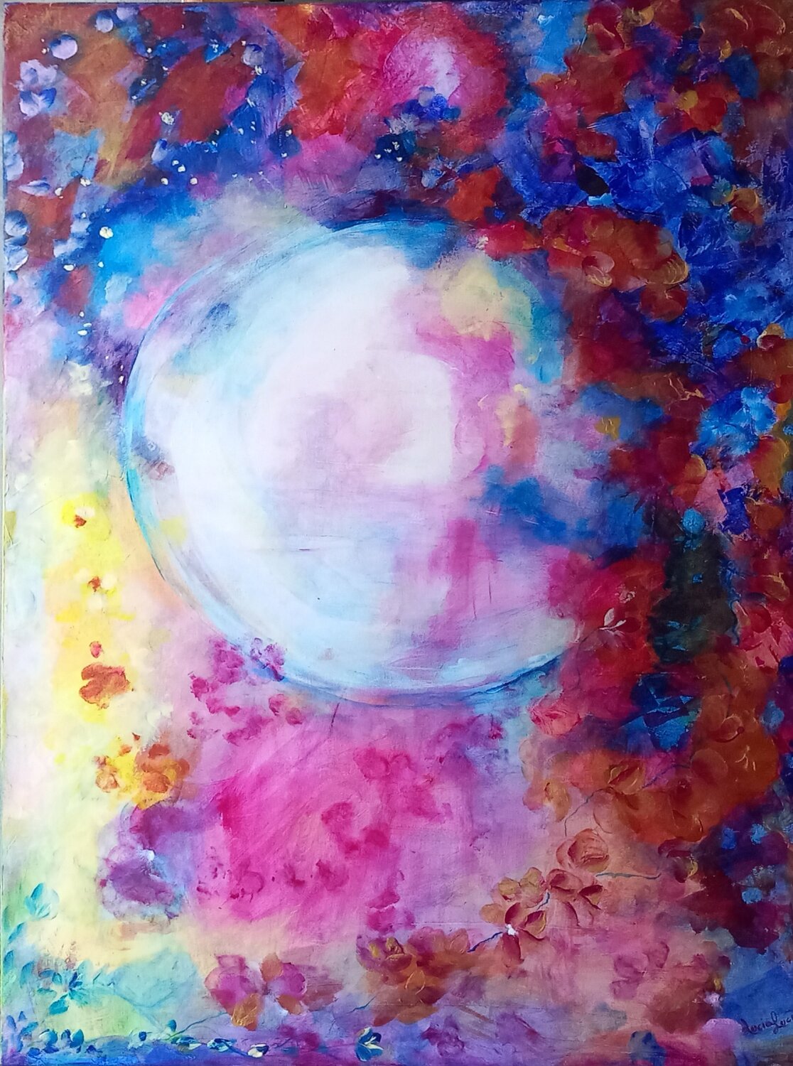 LUNA FIORITA Lucia Luce Original painting for sale