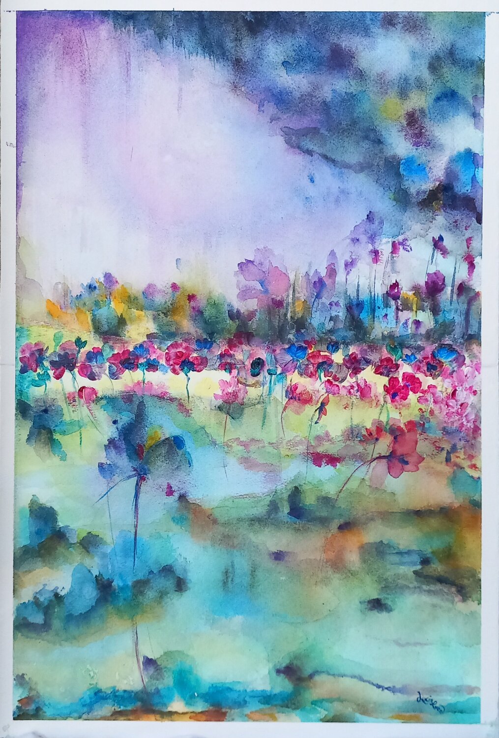 CREPUSCOLO Lucia Luce Original painting for sale