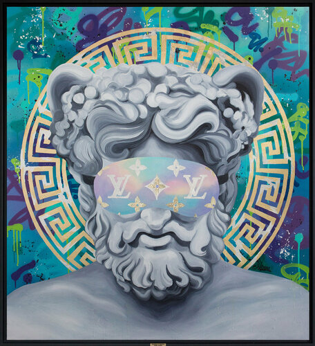 Morpheus in fashion Louis Vuitton by Monika Mrowiec, Painting for Sale on Select