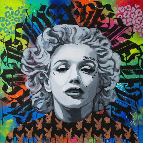 You should see me in the crown (Marilyn Monroe) by Monika Mrowiec, Painting for Sale on Select