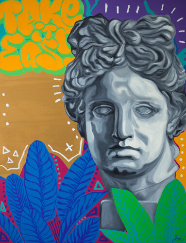 Feels like summer paradise - Apollo Belvedere by Monika Mrowiec, Painting for Sale on Select