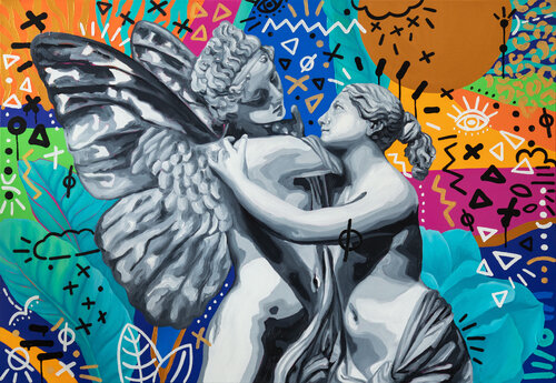 Between Body and Form by Monika Mrowiec, Painting for Sale on Select