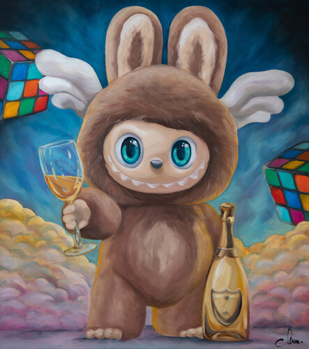 Labubu: Taste of Success by Monika Mrowiec, Painting for Sale on Select