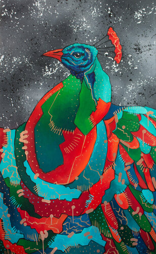 Impression about the royal glory by Monika Mrowiec, Painting for Sale on Select