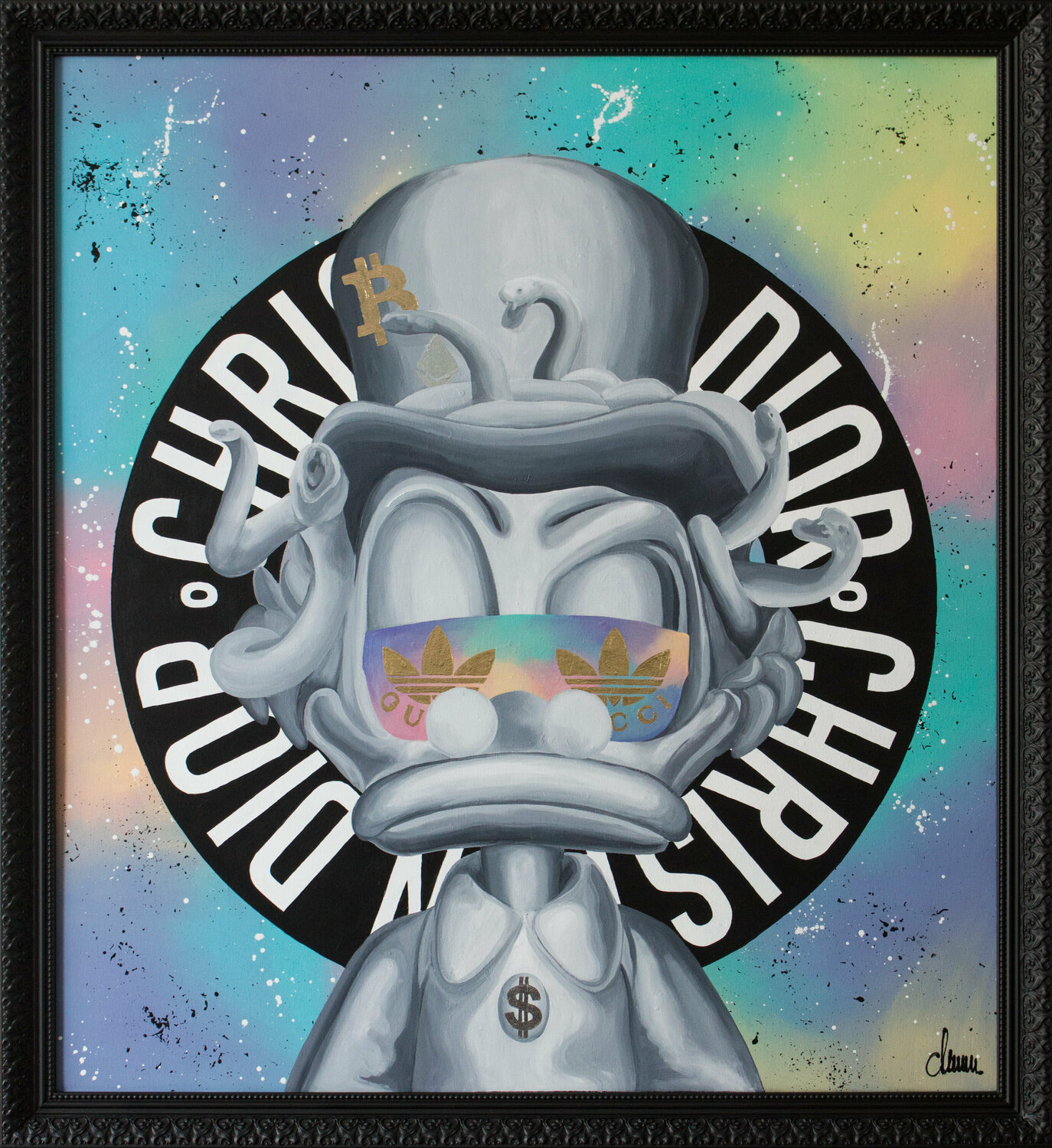 Crypto Billionaire Monika Mrowiec Original painting for sale