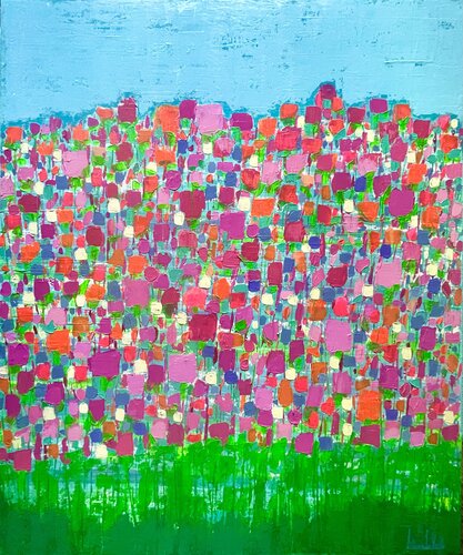 “ Prato Felice “ by Liliana Lo Verde, Painting for Sale on Select