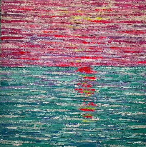 “ Il sole ritorna sempre “ by Liliana Lo Verde, Painting for Sale on Select