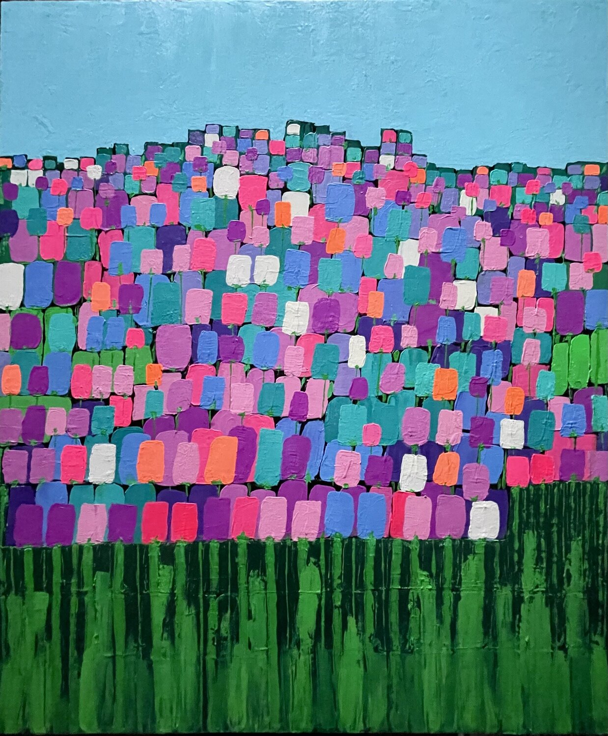 “ Tulipani urbani “ Liliana Lo Verde Original painting for sale