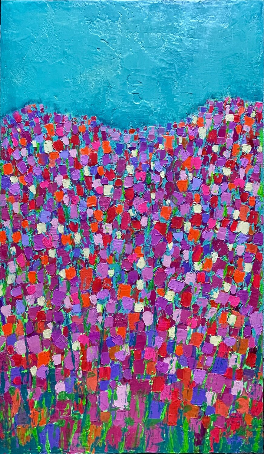“ Sotto un cielo di fiori “ Liliana Lo Verde Original painting for sale