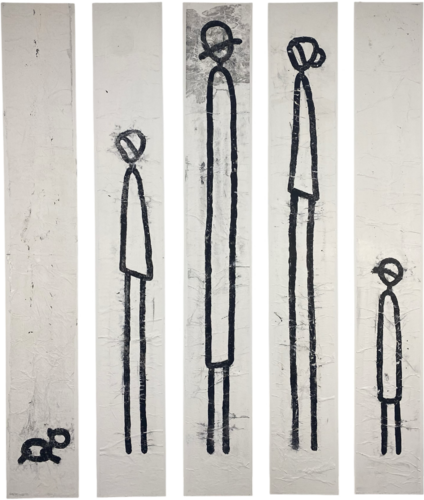 enfamille (set no 5 of 5 pcs) by Grit Peters, Painting for Sale on Select