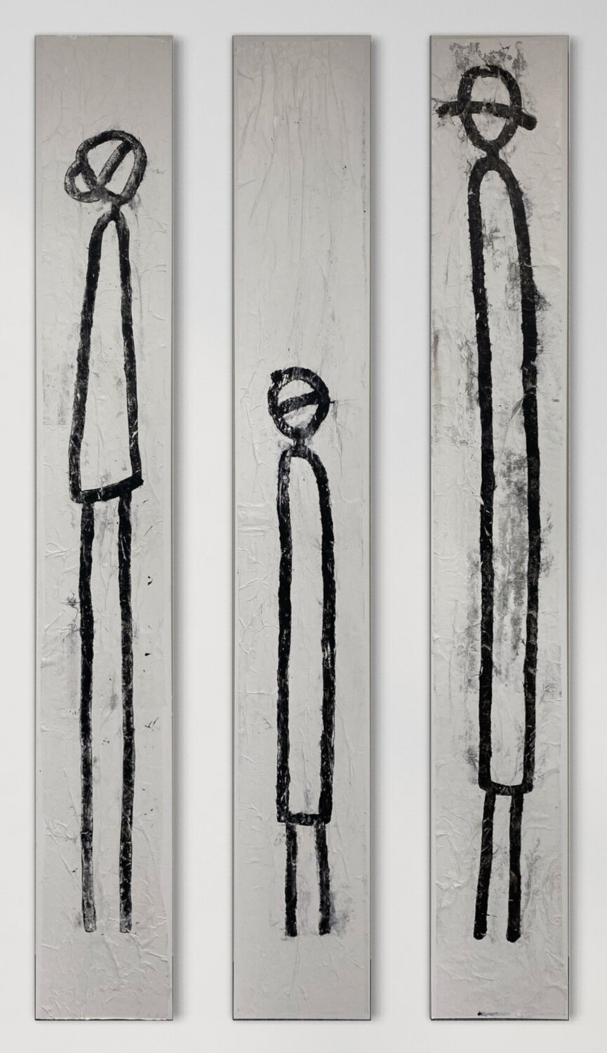 enfamille (set no 2 of 3pcs) Grit Peters Original painting for sale