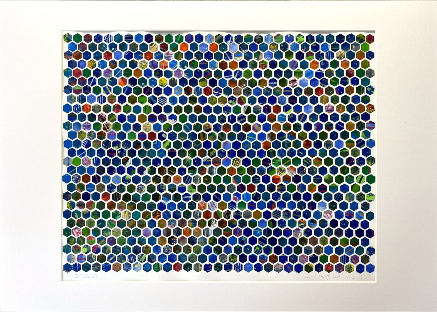 824  (Pieces blau und grün und) Grit Peters Original painting for sale
