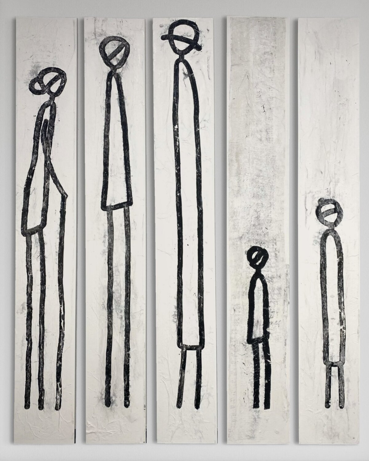 enfamille (set no 1 of 5 pcs) Grit Peters Original painting for sale