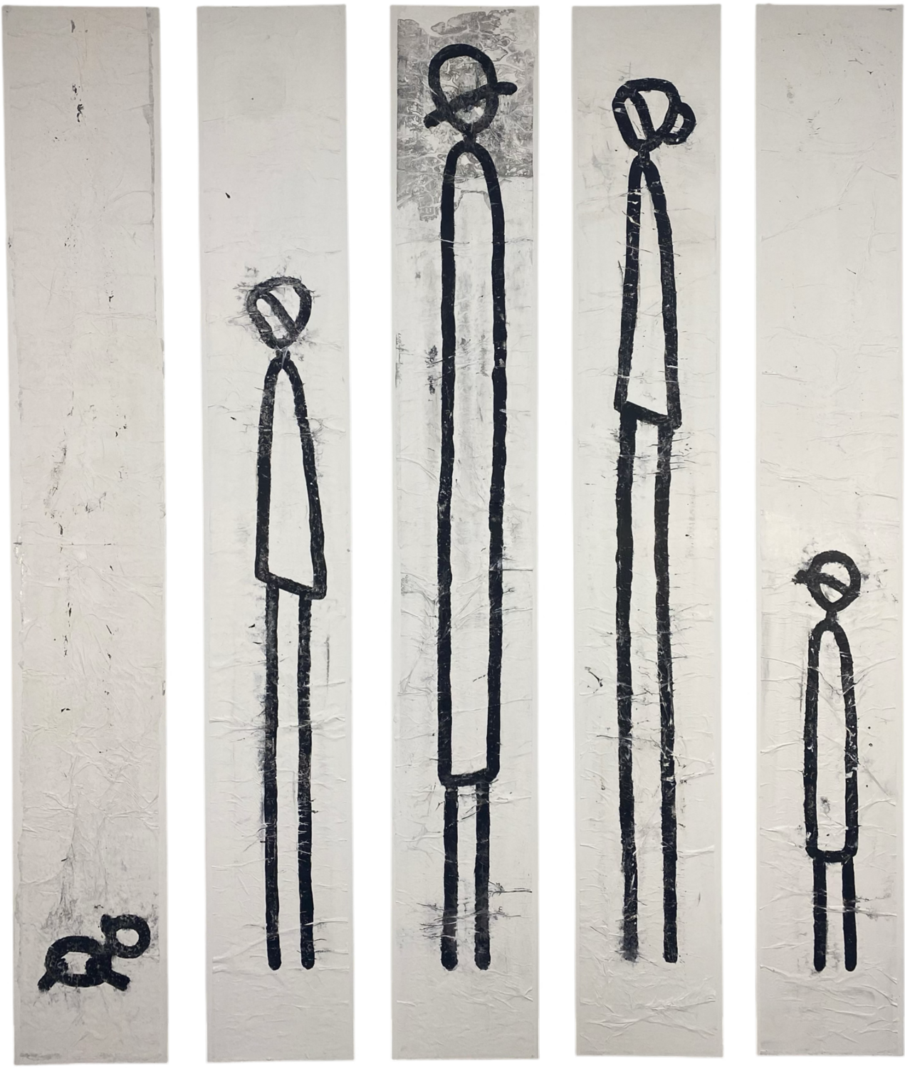 enfamille (set no 5 of 5 pcs) Grit Peters Original painting for sale