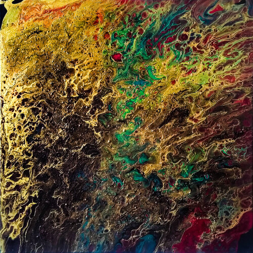 Antique Gold Terrain by Tetiana Surshko, Painting for Sale on Select