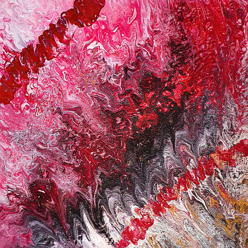 Rose Gold Geode Dream by Tetiana Surshko, Painting for Sale on Select