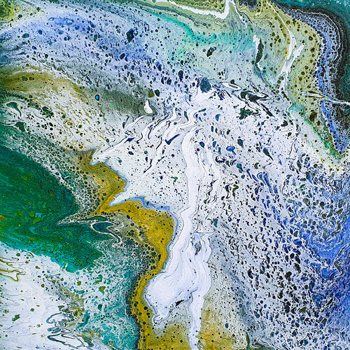Azure Coastline Aerial by Tetiana Surshko, Painting for Sale on Select