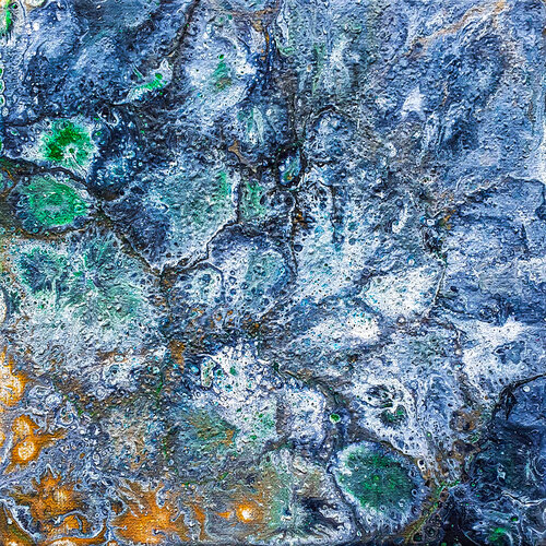 Arctic Mineral Frost by Tetiana Surshko, Painting for Sale on Select