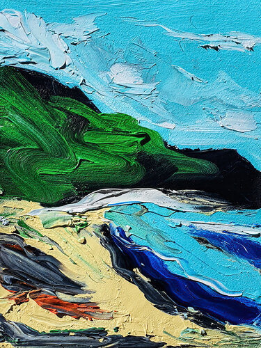 Wild Coast by Tetiana Surshko, Painting for Sale on Select