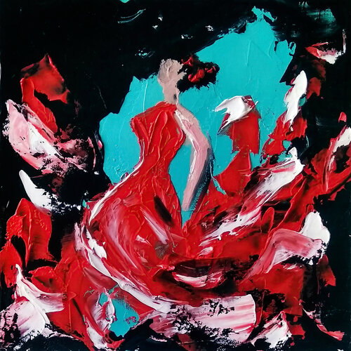 Flamenco Fire I by Tetiana Surshko, Painting for Sale on Select
