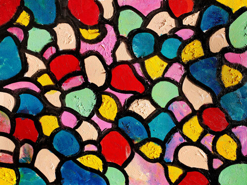 Candy Mosaic by Tetiana Surshko, Painting for Sale on Select