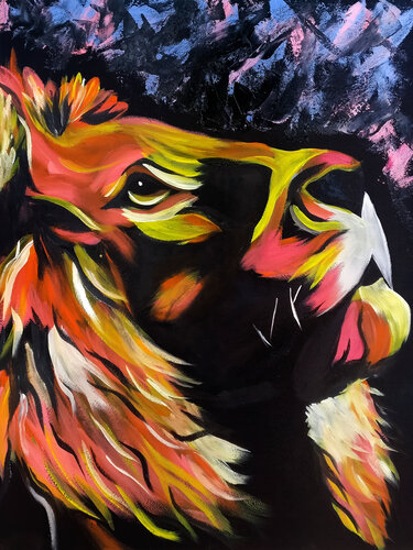 Ember Lion von Tetiana Surshko, Malerei kaufen auf Select