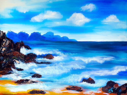 Atlantic Surf von Tetiana Surshko, Malerei kaufen auf Select