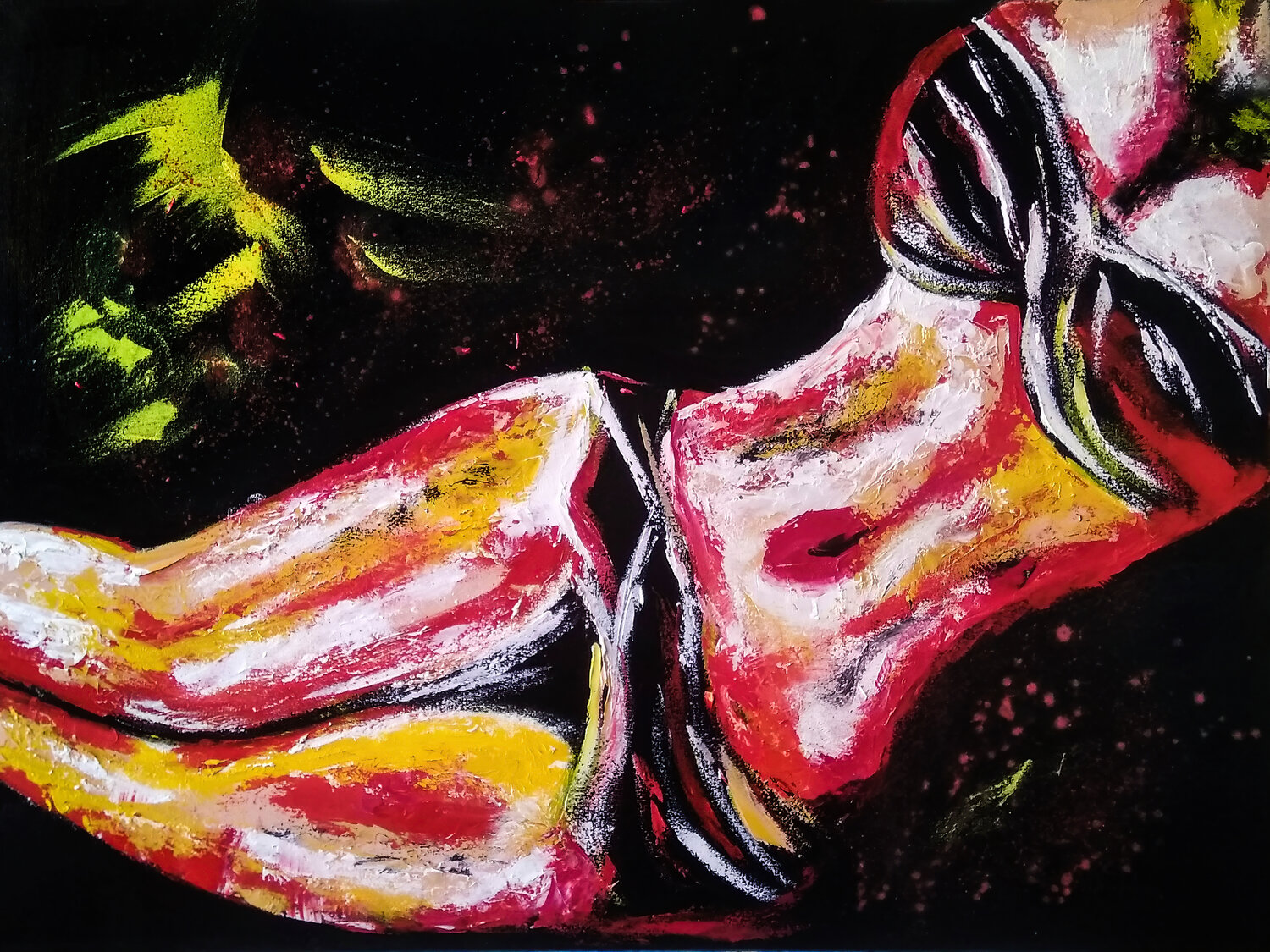 Abstract Nude Tetiana Surshko Original painting for sale
