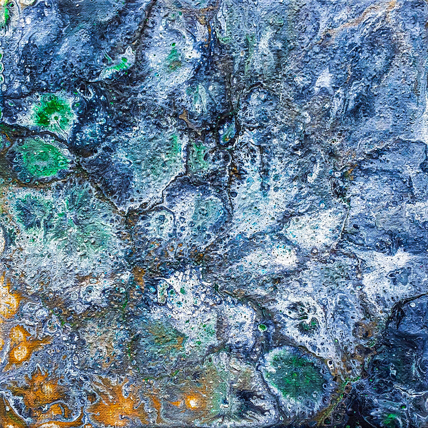 Arctic Mineral Frost Tetiana Surshko Original painting for sale