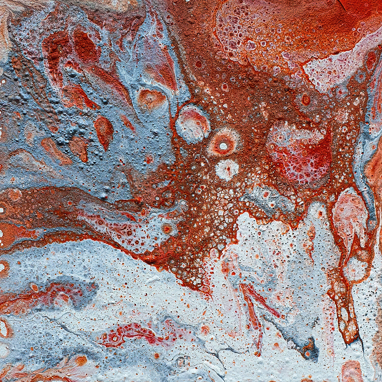 Rusty Glacial Fragment Tetiana Surshko Original painting for sale