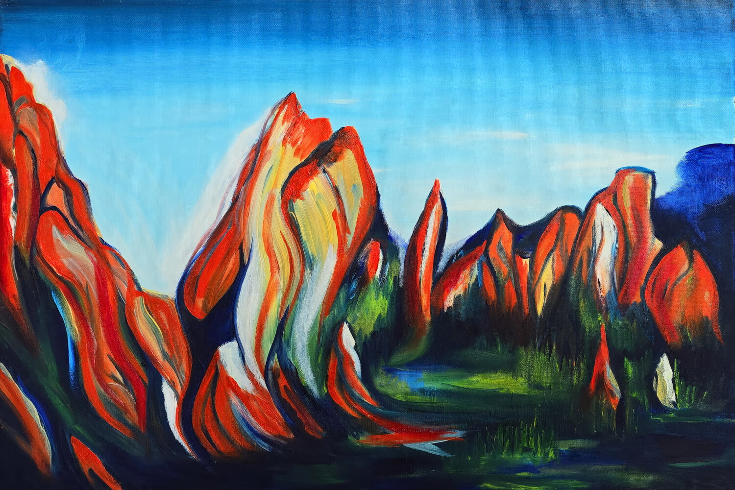 Red Rock Canyon Tetiana Surshko Original painting for sale