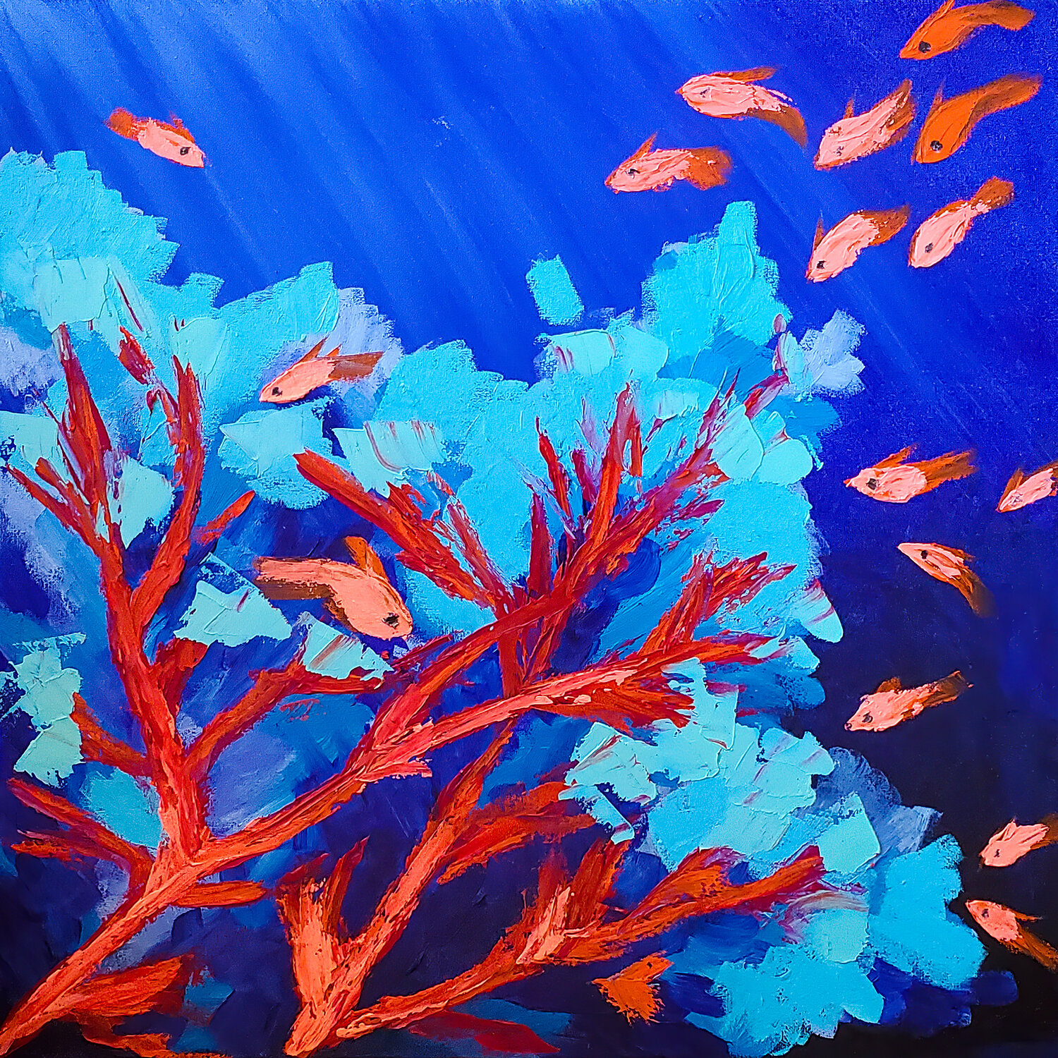 Coral Garden Tetiana Surshko Originalgemälde zu verkaufen