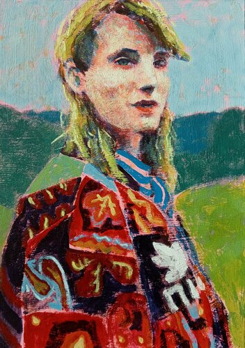 Ragazza sulla collina von Luigi Iona, Malerei kaufen auf Select