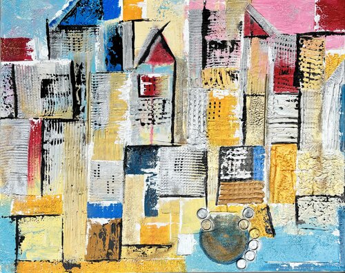 Dubai I Skyline by Nicole Adolph, Painting for Sale on Select