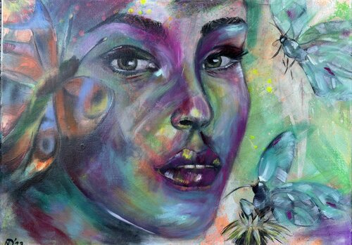 Im Garten I - Serie Zartes aus Öl by Nicole Adolph, Painting for Sale on Select