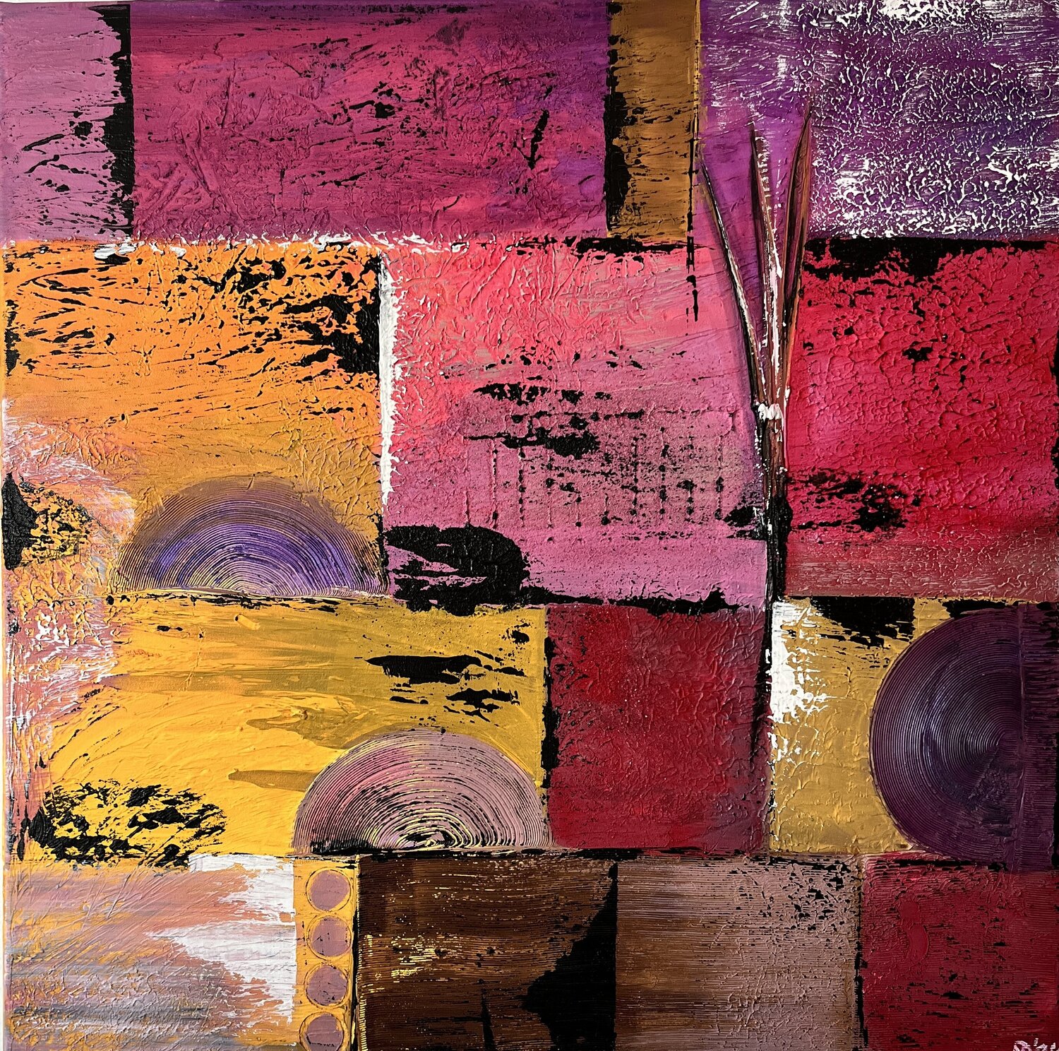 Sehnsucht Afrika II  -  Longing for Africa I Nicole Adolph Original painting for sale
