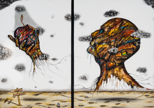 À pleines dents by El Zoufri, Painting for Sale on Select