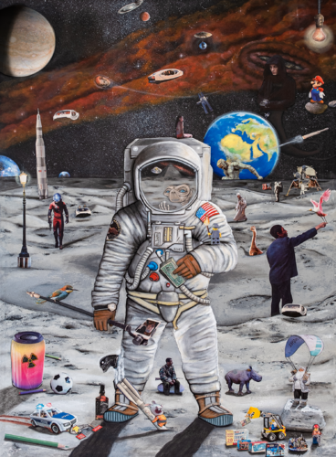 Fake News vol.2 by El Zoufri, Painting for Sale on Select