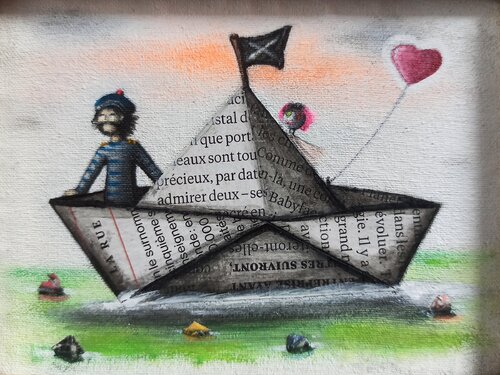L'origami n°1 by El Zoufri, Painting for Sale on Select