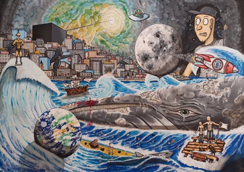 Le grand voyage by El Zoufri, Painting for Sale on Select