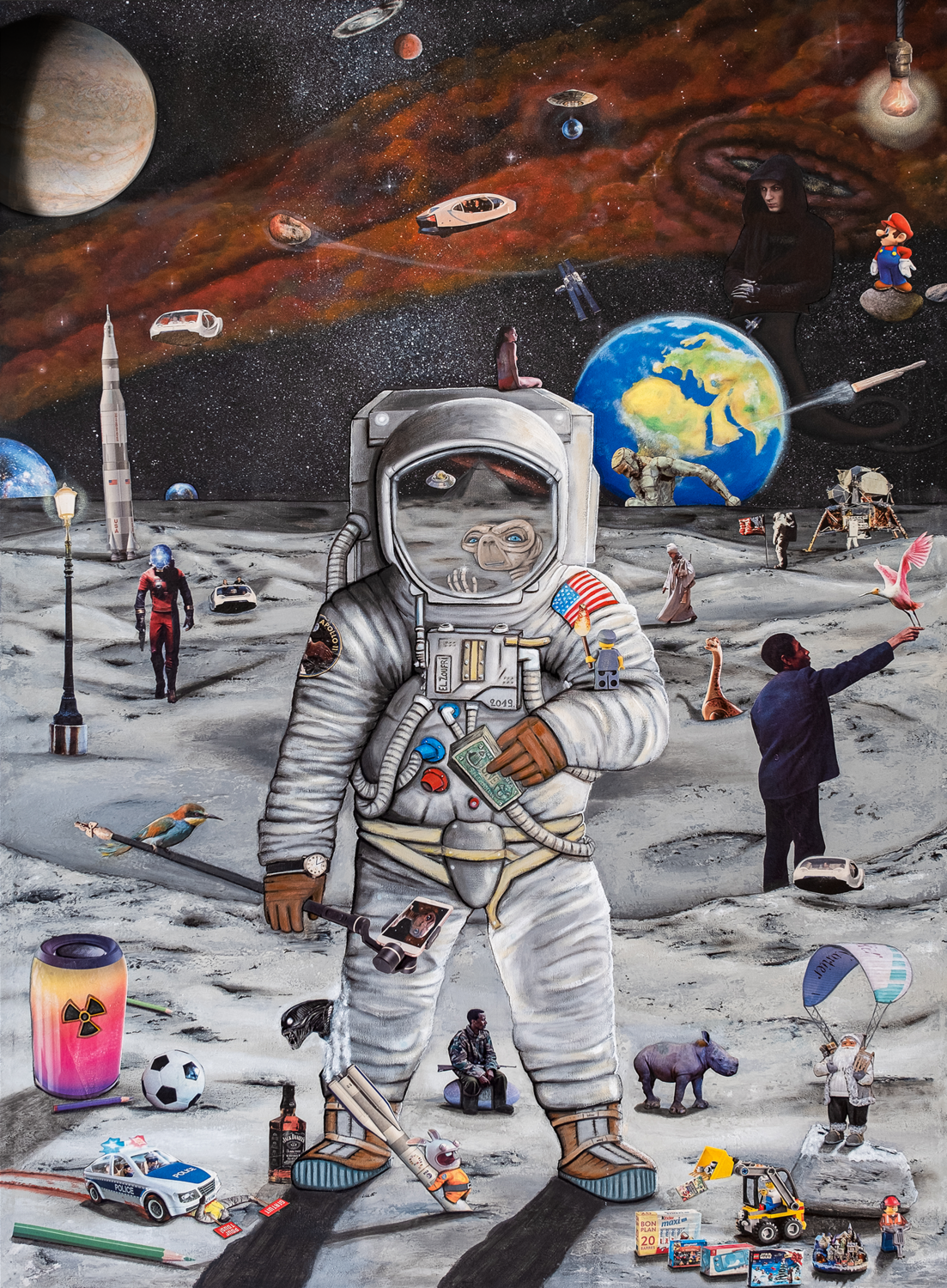 Fake News vol.2 El Zoufri Original painting for sale