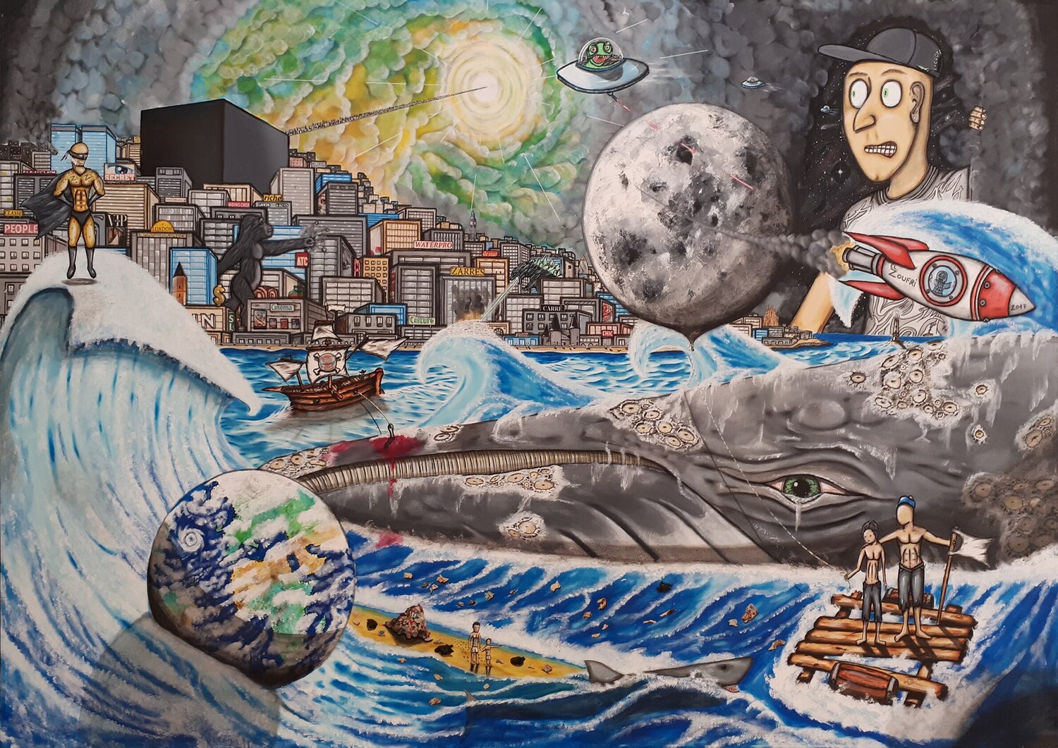 Le grand voyage El Zoufri Original painting for sale