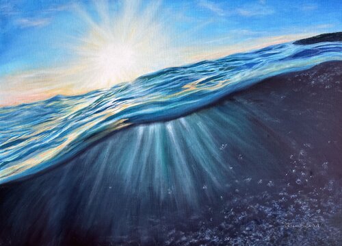 On the Edge by Oksana Salminen, Painting for Sale on Select