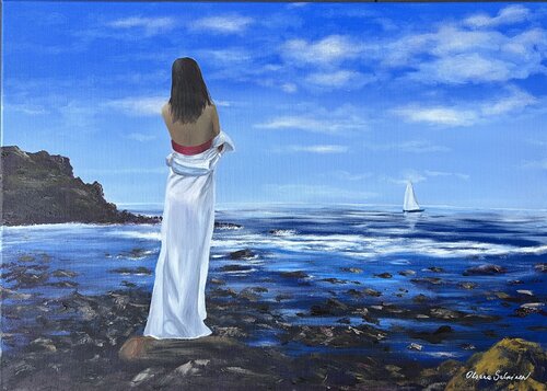 Dreaming (La Gomera) by Oksana Salminen, Painting for Sale on Select