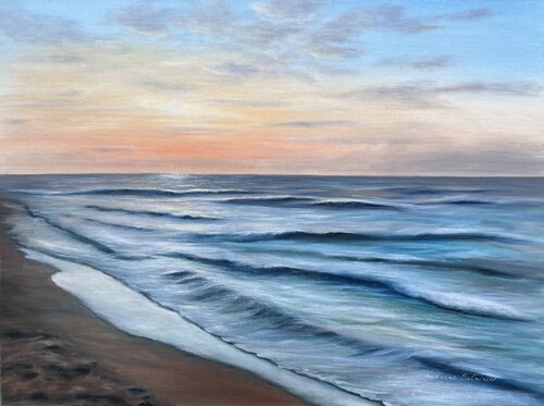 Calm Sunset by Oksana Salminen, Painting for Sale on Select