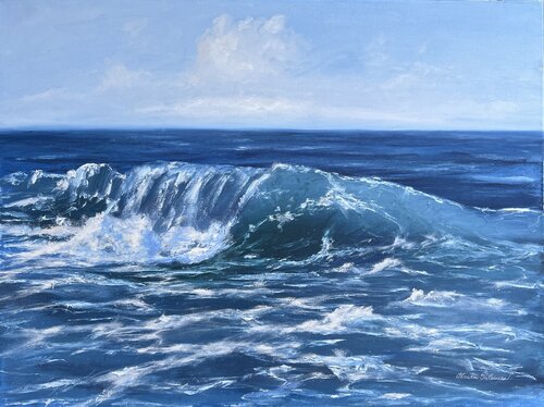 Crystal Wave by Oksana Salminen, Painting for Sale on Select
