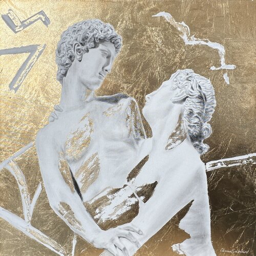 Venus and Adonis (Cristoforo Stati) by Oksana Salminen, Painting for Sale on Select